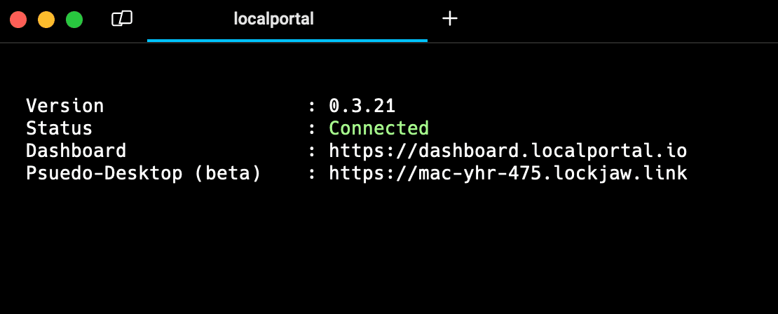 Localportal CLI